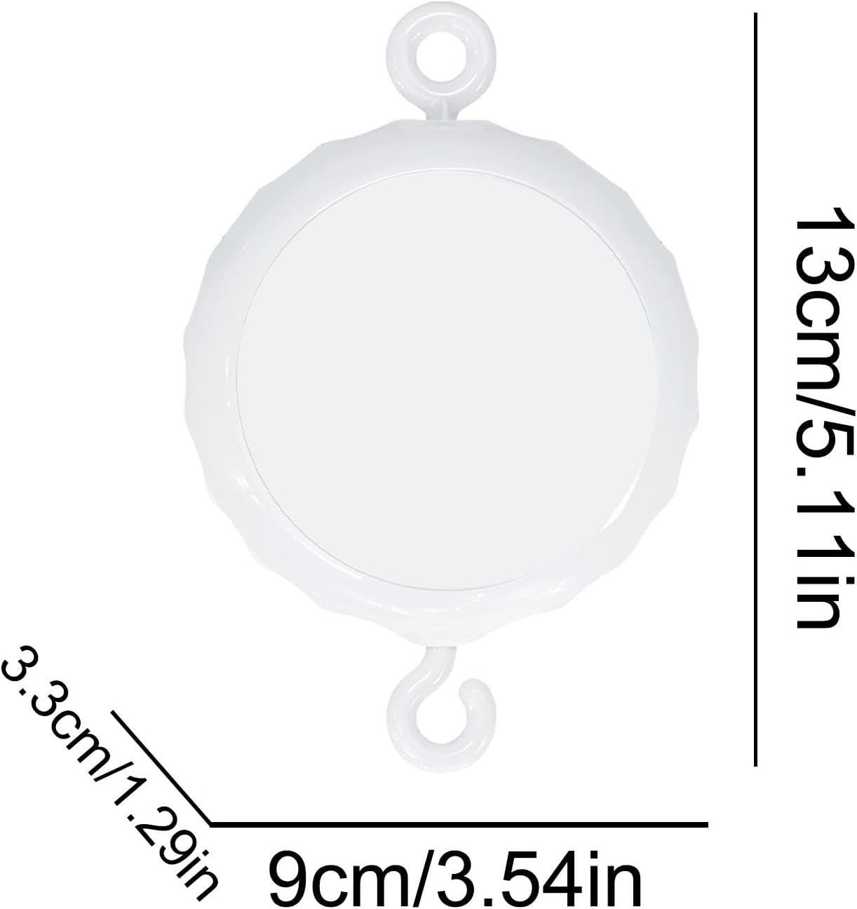 Kid Crib Mobile Music Box | 3 Modes Auto Kid Music Box | Volume Control Kid Music Box Spinner, 24 Piano Lullabies Portable Kid Sound Machine for Girls, Home, Nurser image number 4