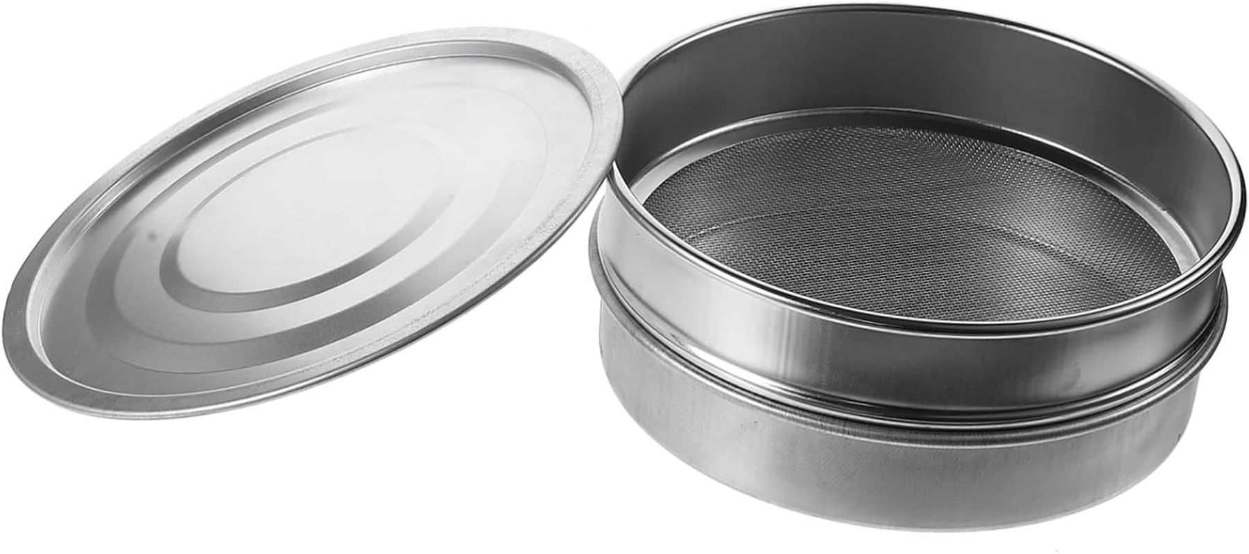 MOBUTOFU Stainless Steel Mesh Basins Sprouting Tray Set Plant Nursery Pots Gardening Device Water Tray for Bean Sprouts image number 4