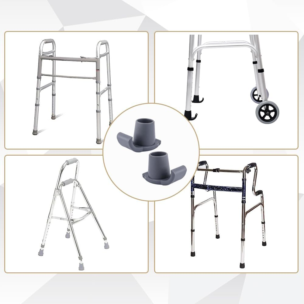 Walker Ski Glides, 2Pcs Rubber Walker Glide Skis Replacement Walker Feet Walker Glide Skis, Walker Glides Walker Feet Walker Glide Skis Walker Sliders, Walker Skis Walker Glides Fit Walkers image number 3