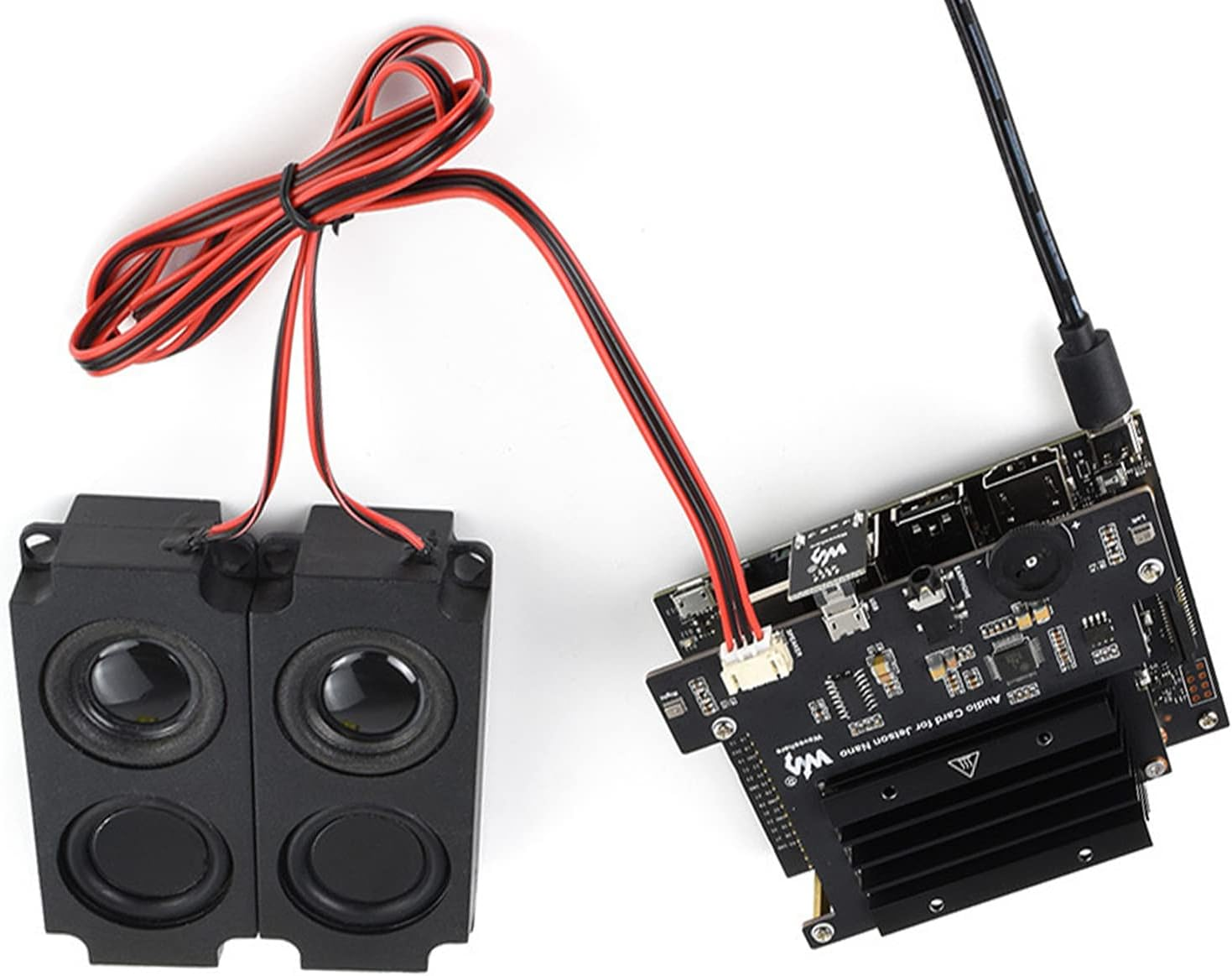 Plug&Play Audio Sound Card HAT Speaker Kit for NVIDIA Jetson Nano Developer Kit image number 1