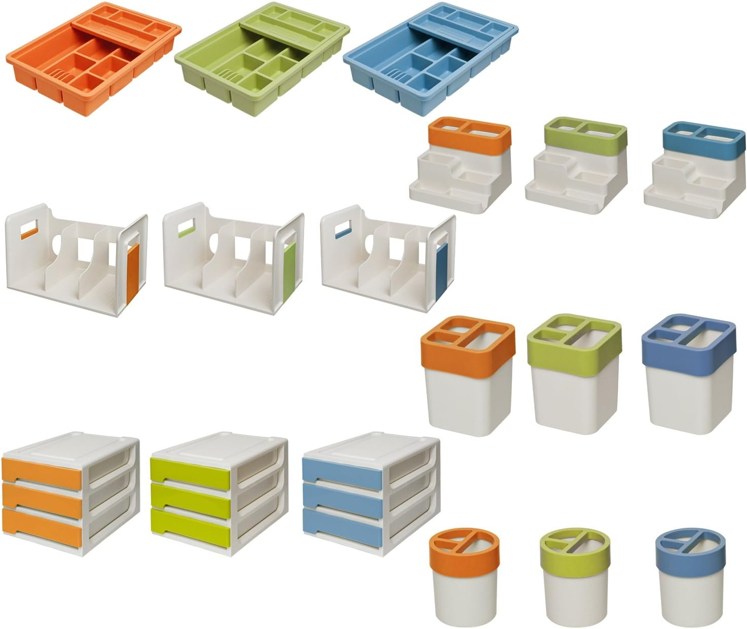 Nakabayashi PLS-PSM1-B Pen Stand, round Type, Blue