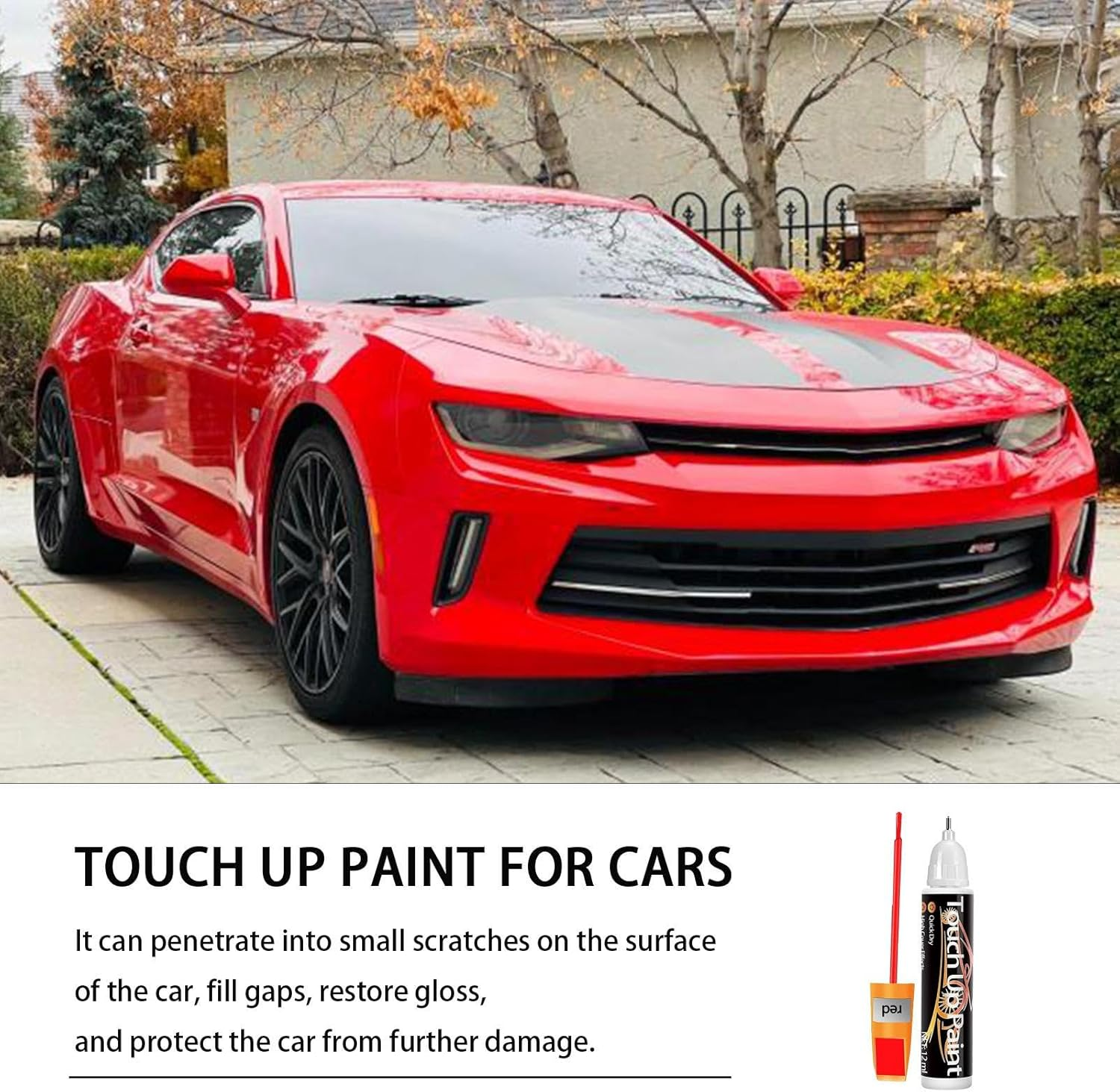 Car Paint Scratch Repair Pen | Car Paint Scratch Repair Touch-Up Paint Pen,2-In-1 12Ml Car Paint Pen for Deep Scratches, Various Cars, Vehicles, Paint Repair Buniq image number 5