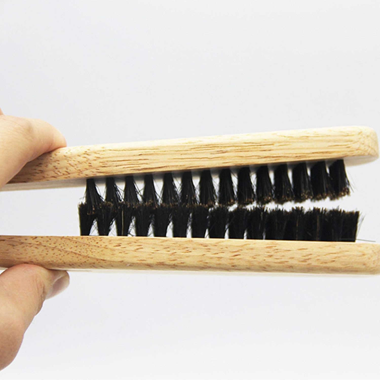 H Straightener Wooden Brush S N Hairdressing S Ling Comb a I-Static Dual-Brush Comb