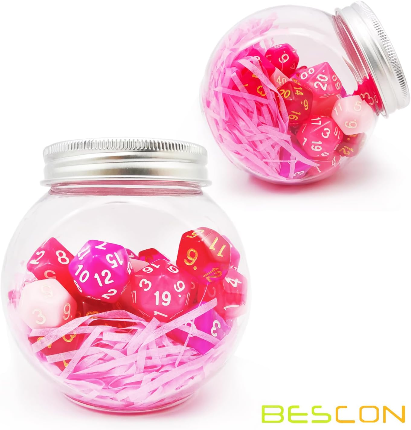 Bescon Polyhedral RPG Dice Full 35Pcs Blossom Set, DND Role Playing Game Dice 5 X 7 Pieces image number 5