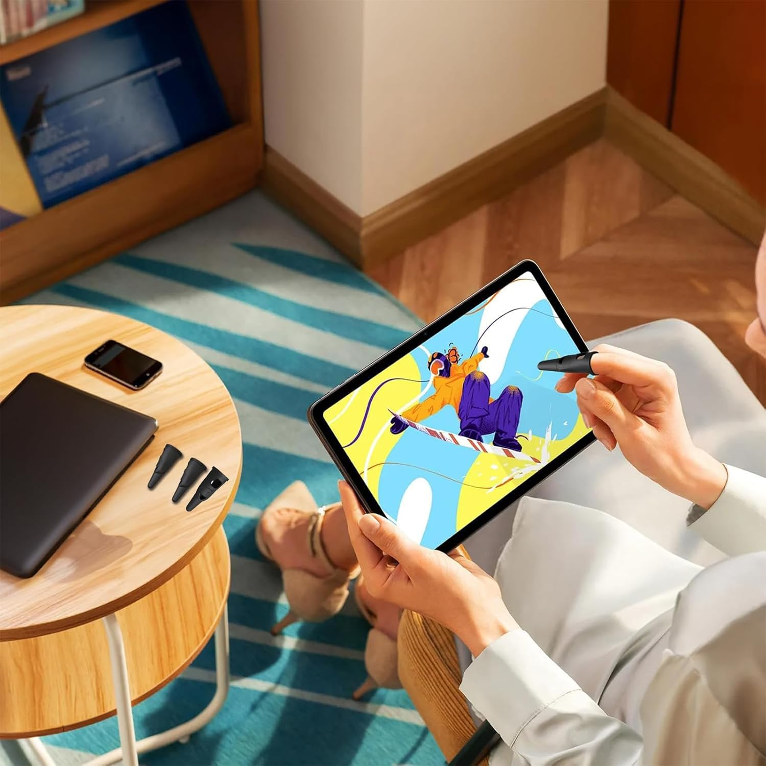 Silicone Finger Stylus Pens Stylus for Iphone Pens Touch Screen,Cell Phone,Suitable for Iphone/Ipad/Android Tablets, Compatible with All Touch Screens - S image number 6