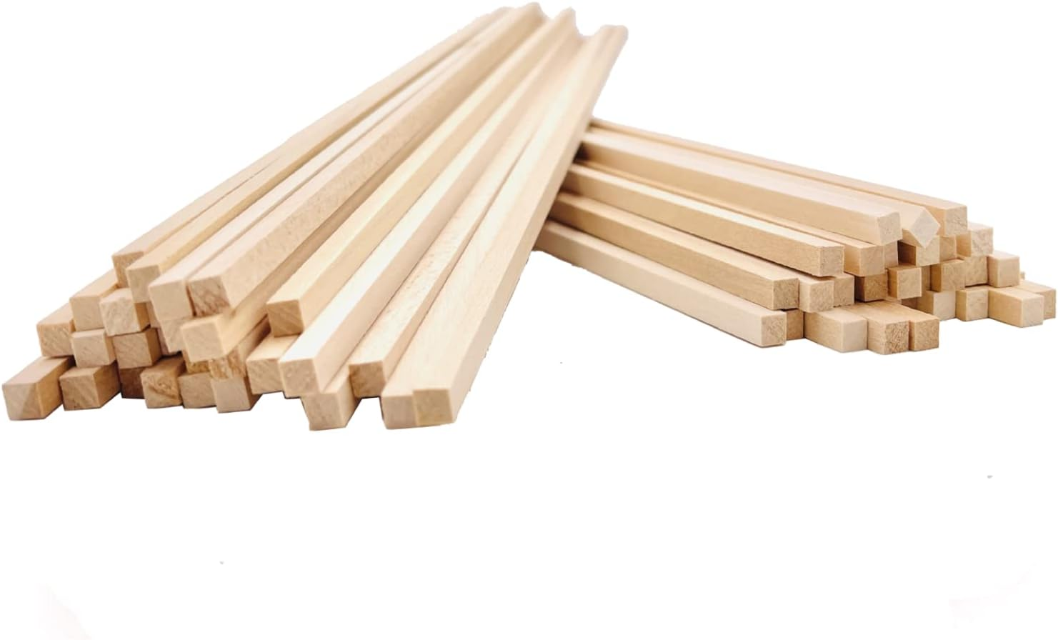 William Craft Balsa Wood Craft Sticks 100 Pcs 1/5 X 1/5 X 12 Inch Unfinished Wood Strips Square DIY Craft Projects Supplies image number 3