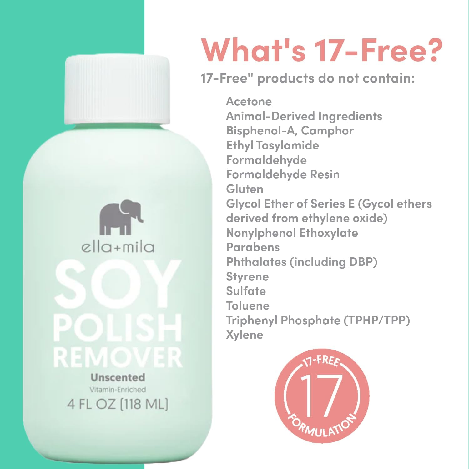 "Soy Nail Polish Remover" Non Acetone & Alcohol Free Unscented & Odour Free Best for Natural Fingernail Contains Vitamins A, C , E image number 2