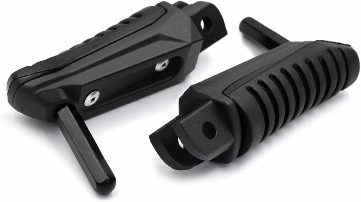 Motorcycle Front Rider Footrest with Rubber Aluminum Foot Peg Pedals for Hayabusa 1999-2020 2008 2016 2018 Accessories image number 5