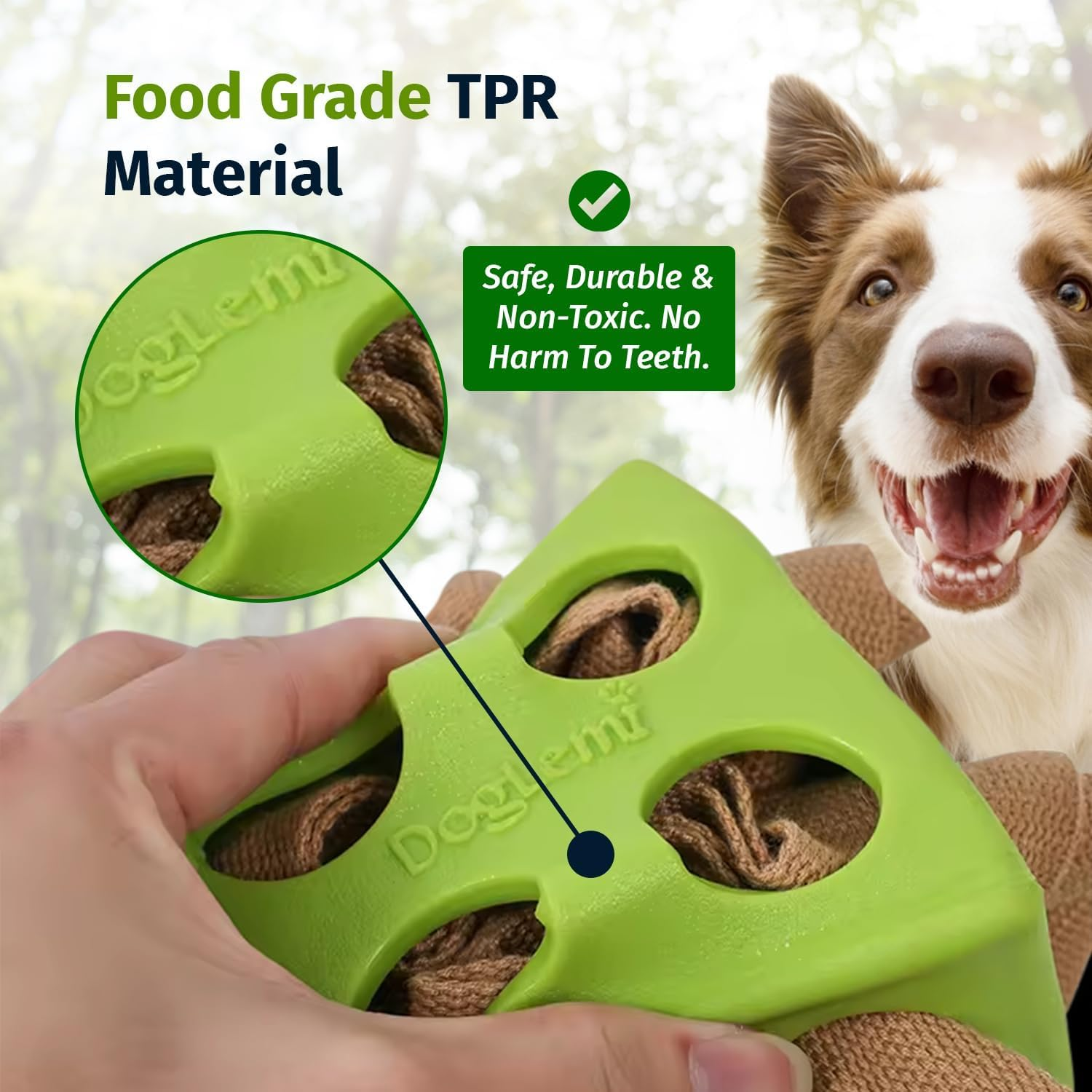 Interactive Dog Puzzle Toy, Snuffle Cube for Dogs Encourages Stimulation & Foraging Skills - Treat-Hiding Rope for Aggressive Chewers, Slow Feeder Training for Small, Medium, Large Dogs (Yellow) image number 2