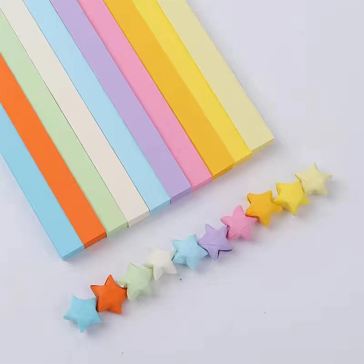 Origami Stars Papers, Star Paper, WADY 1350 Sheets Children'S Lucky Star Origami Strips, 24 * 1CM Lucky Origami Stars for Make Wishing Stars, DIY Paper Crafts (27 Color)