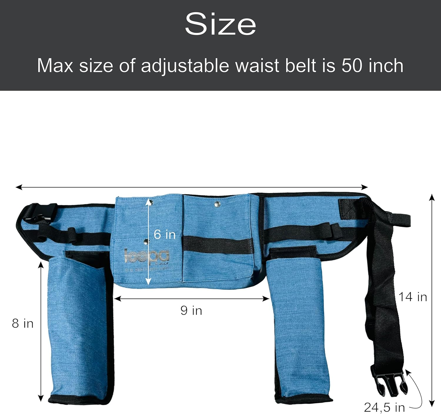 Mobile Hair Stylist & Hairdresser Tool Belt: Organized Storage & Quick Access with Thermal Pocket for Curling Irons, Hair Dryers, & Hairspray &ndash; Perfect for On-The-Go Stylists image number 2