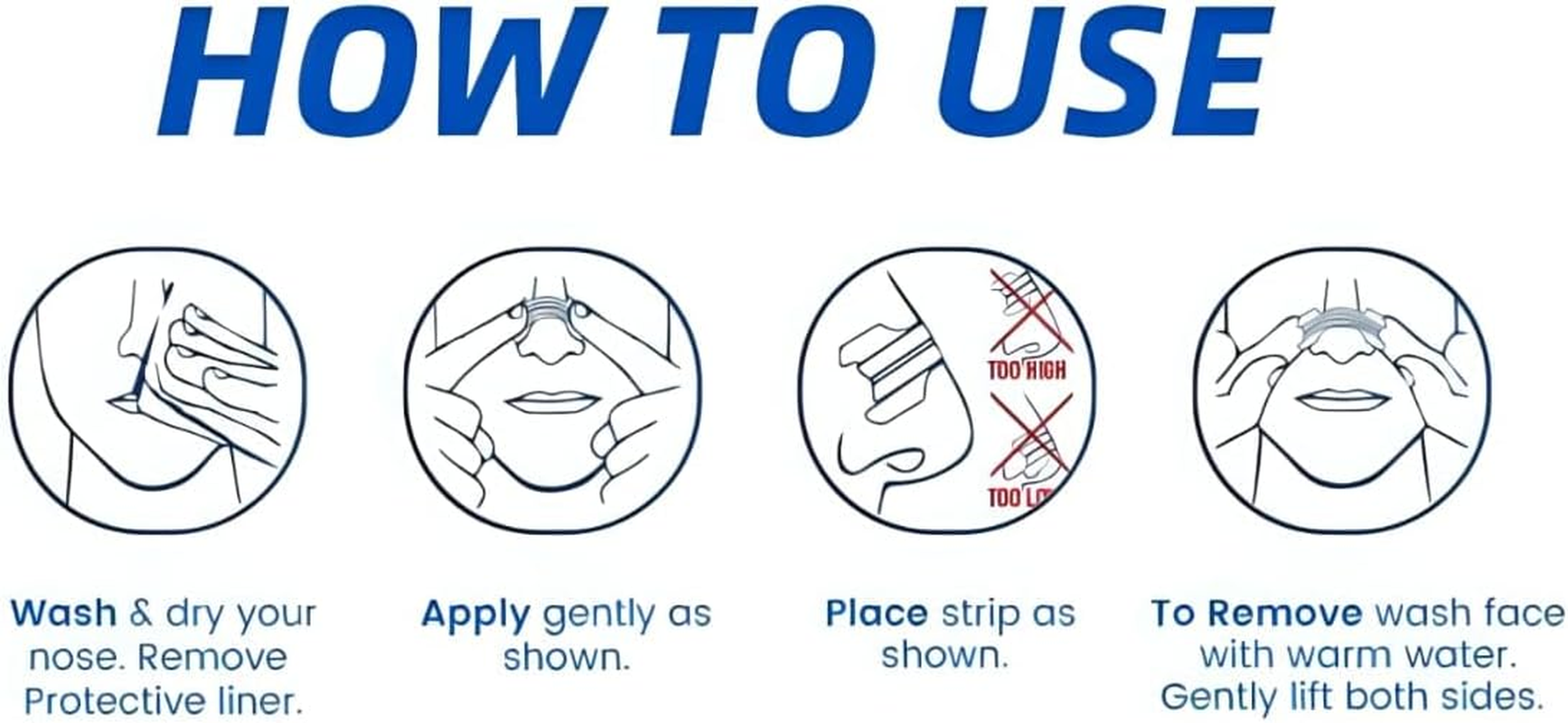 Nose Strips for Better Sleep - Pack of 50 Nasal Strips for Snoring Relief & Easy Breathing image number 5