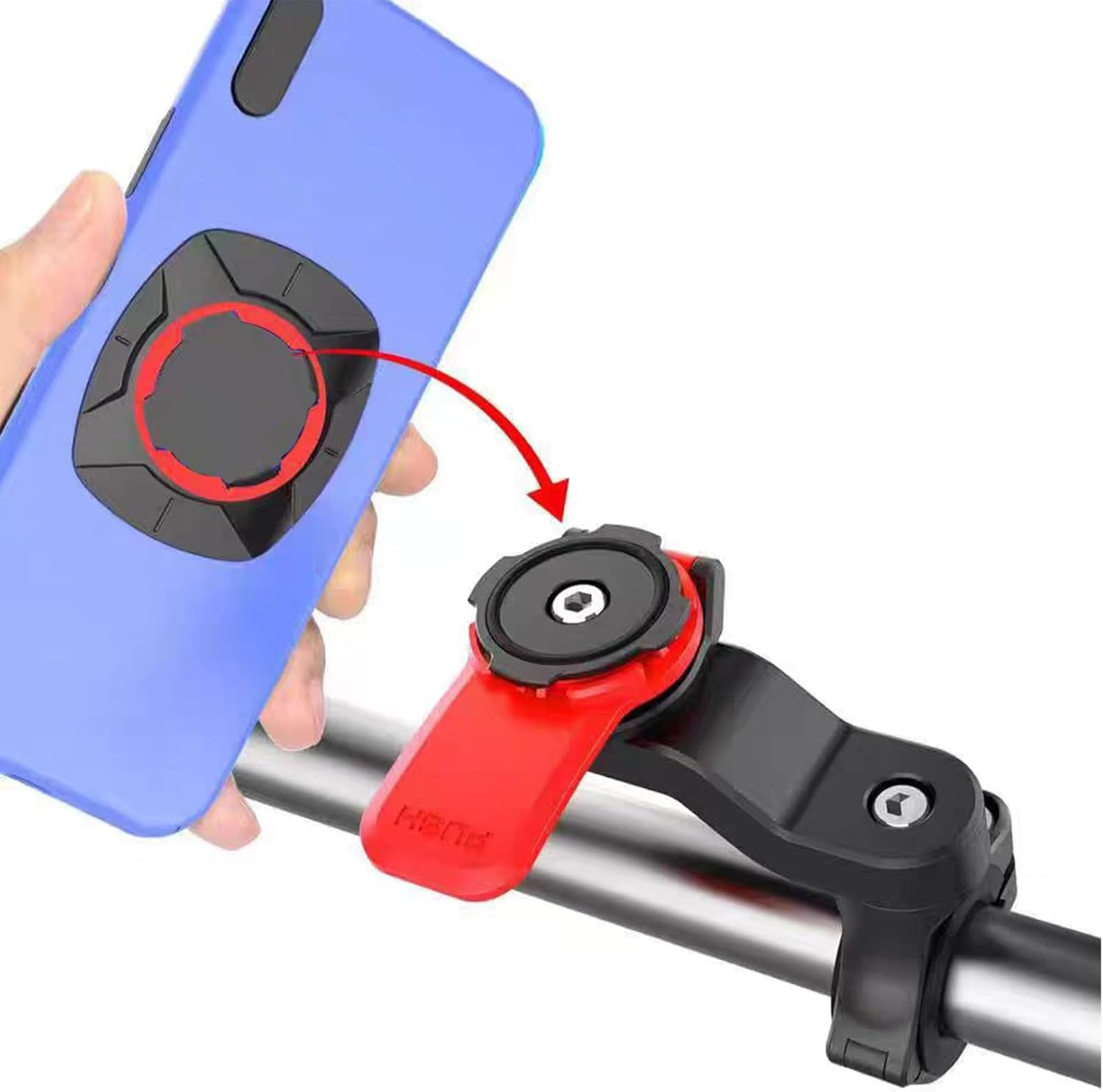 Adapter Compatible with Quad Lock Adhesive Mount Quick Release Phone Holder for Smartphone Motorcycle Bike Car Accessories Strong Secure Attachment for Quad Lock Case for Daily Commute and Travel image number 5