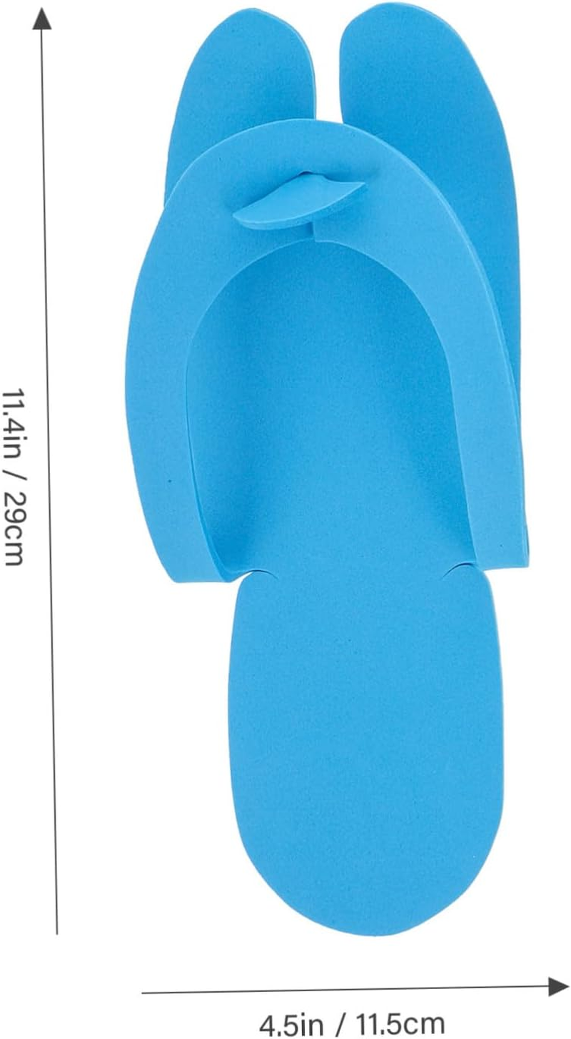 24 Pair Disposable Folding EVA Slippers Unisex Lightweight Breathable Travel Hotel Single Use Slip Resistant Indoor Footwear for Guests Mixed Colors image number 1