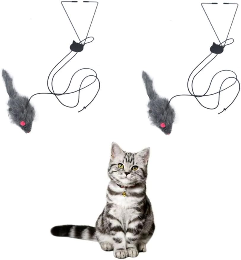 DACUAN Cat Interactive Toy, Retractable Cat Teaser Toy, Hanging Interactive Toys for Indoor Cats Kitten Play Chase Exercise, Kitten Mental Exercise Toys (2Pack) image number 2
