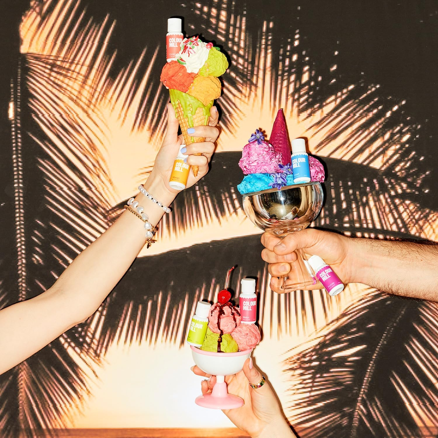 Colour Mill Tropical Pack Oil Blend Oil-Based Food Colouring, 6 Colours X 20Ml Each: Cobalt, Fuchsia, Melon, Coral, Mango, Kiwi, 120Ml Total, 4.08 Fl Oz image number 3