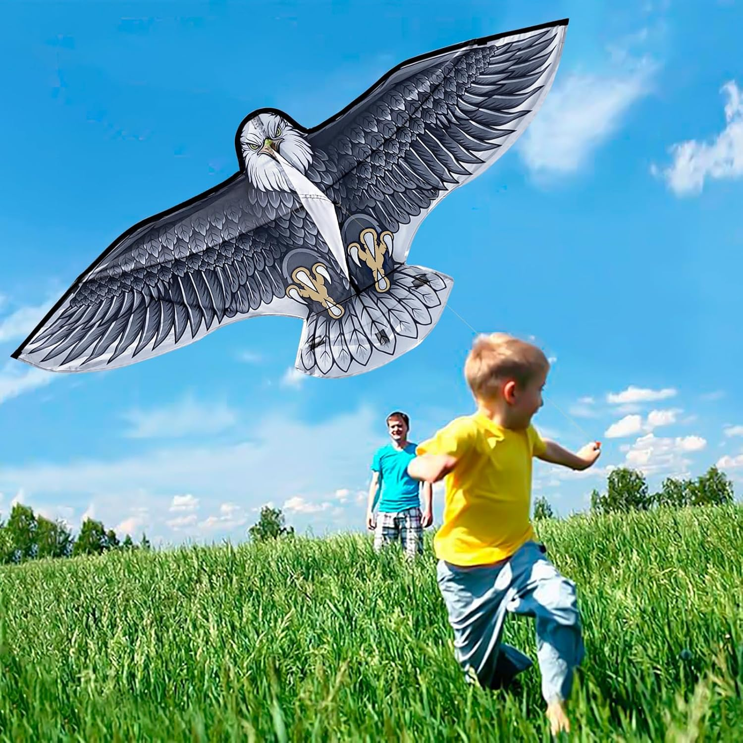 Sgftre Kite for Kids and Adults, Large Eagle Kite for Boys and Girls, Easy to Fly for Beginners, Kite Toys for Beach Trips, Park Outdoor Activities image number 4
