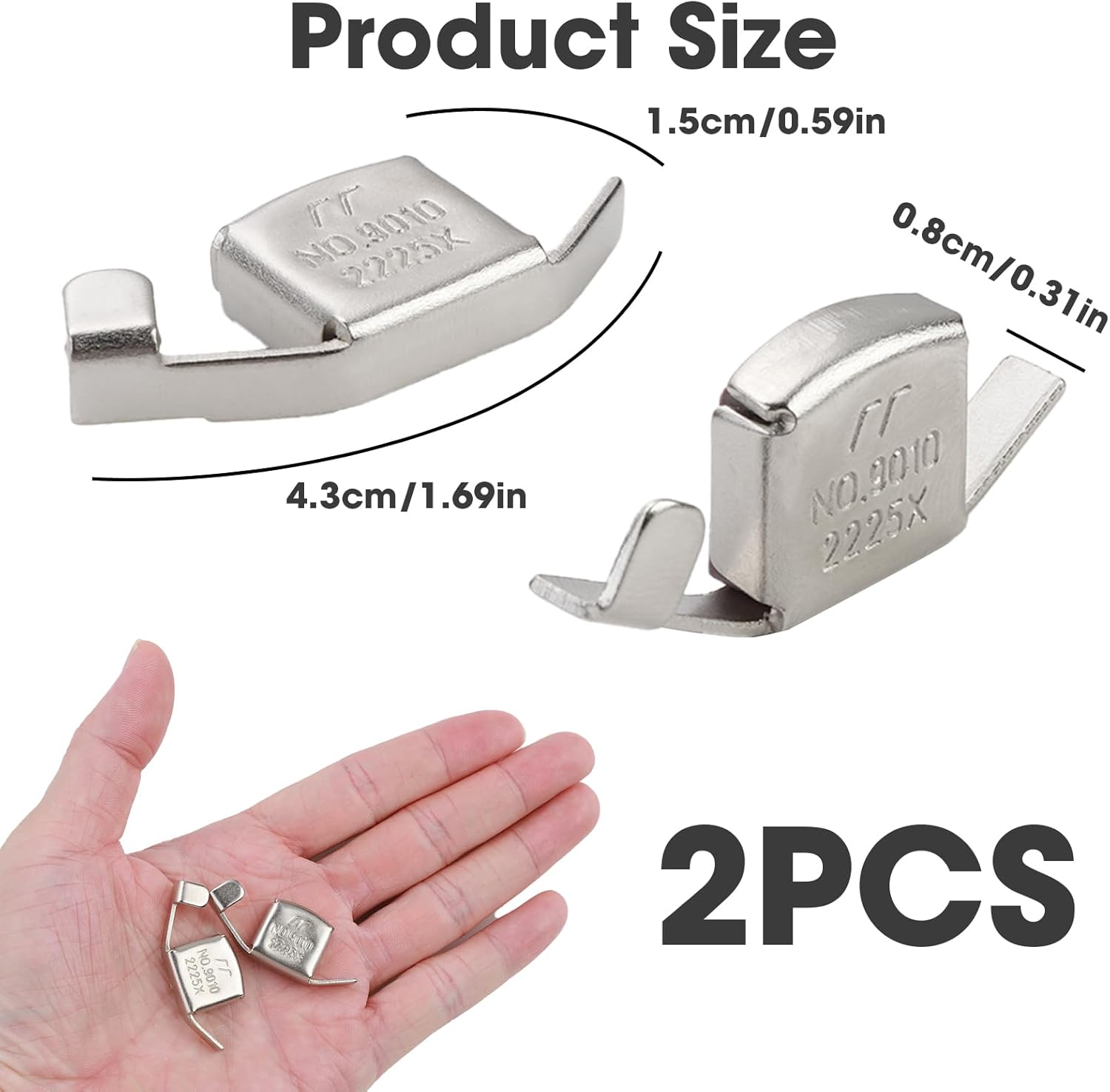 2 Pack Magnetic Seam Guide for Sewing Machine - Strong Magnet for Accurate Sewing, Easy Fabric Guide, Fits Most Sewing Machines, Bulk Value for Straight Seams, Durable and Reliable image number 4