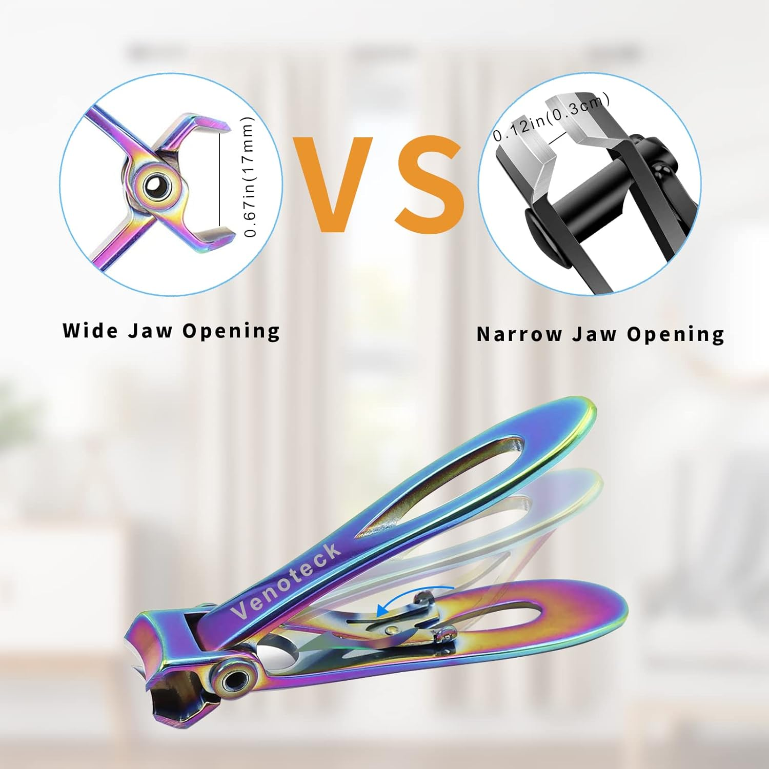 Nail Clippers for Thick Nails,Fingernail Toenail Clippers,Nail Clipper Set for Adult Men Women image number 2