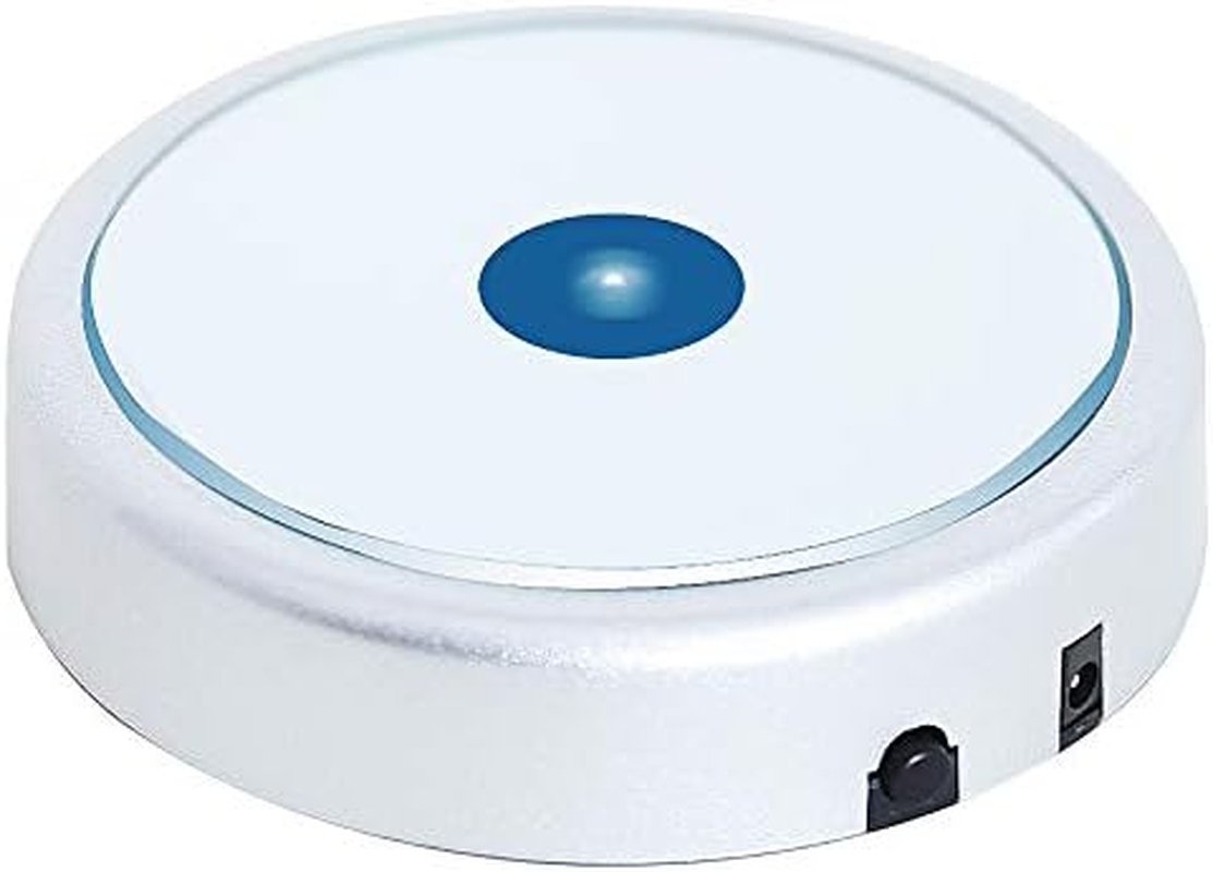 EUSTUMA LED Light Base Non-Slip round Display Stand in a Variety of Colors,Suitable for Glass Crystal Artwork,Holiday Party Decoration.(No Rotating)
