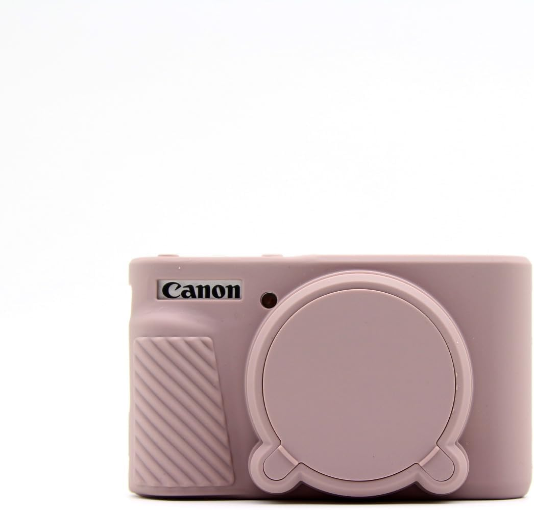 TYUANDOUER SX740 SX730 Camera Case, Soft Silicone Case for Canon Powershot SX740/SX730 HS Camera, Lightweight Skin Rubber Body Protective Cover for SX740 SX730 with Detachable Lens Cap - Grey image number 1