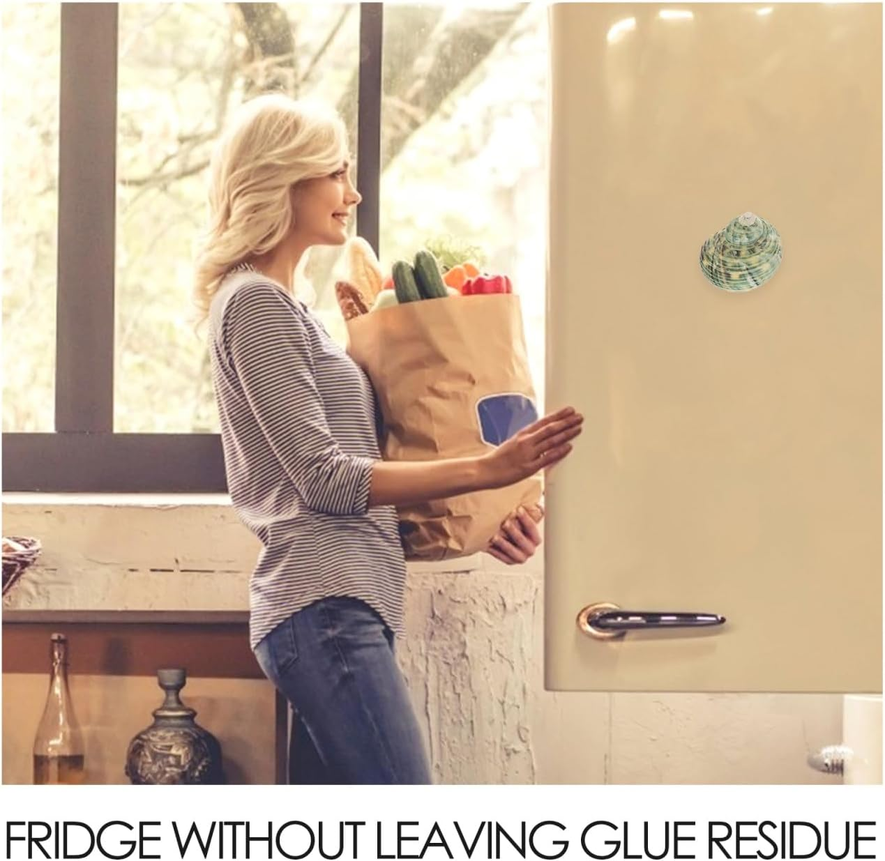 STOBOK 7PCS Shell Magnets Refrigerator Magnets Decorative Fridge Magnets Seashells Oysters Magnetic Decals for Home Kitchen Office, Random Style image number 4