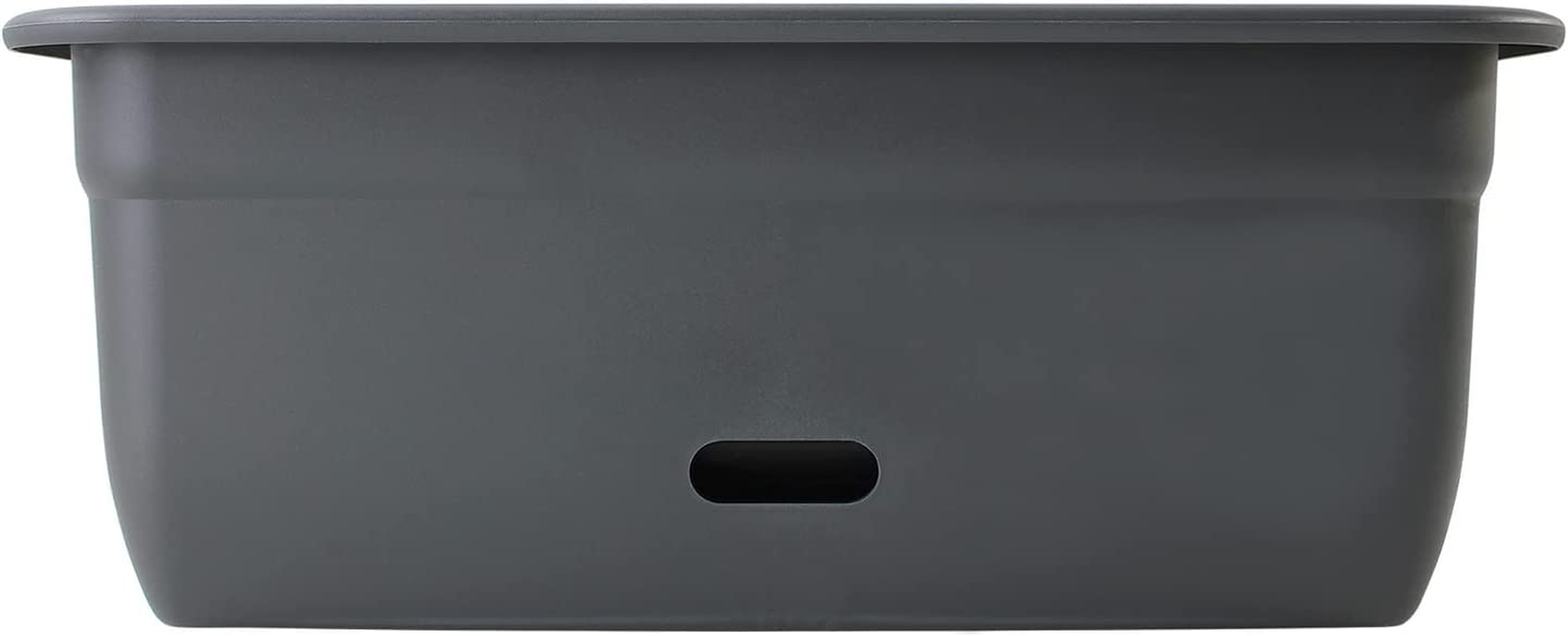 Home Leisure Watersaver Rectangular Planter, 450 Mm, Charcoal