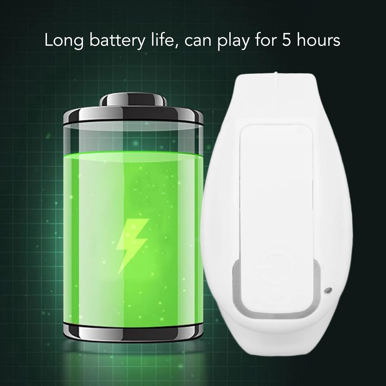 GD28 Open Ear Headphones, IPX4 Waterproof, Ergonomic Clip on Open Ear Headphones, Hifi Stereo Wireless Bluetooth 5.3 Single Earphones for Running, Cycling, Driving (White) image number 4