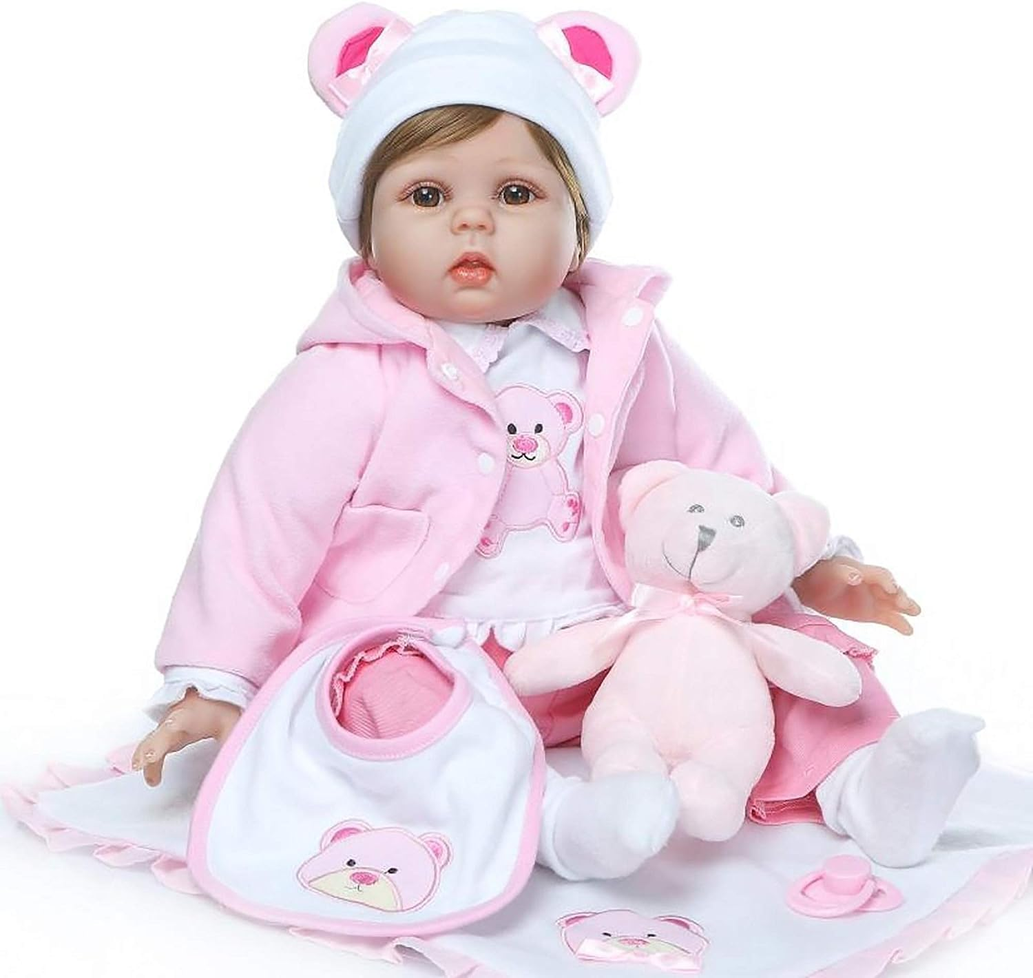 Reborn Dolls 22 Inch 55Cm Realistic Baby Dolls Soft Silicone Vinyl That Looks Real Reborn Baby Dolls Girls Real Life Newborn Baby Toys image number 2