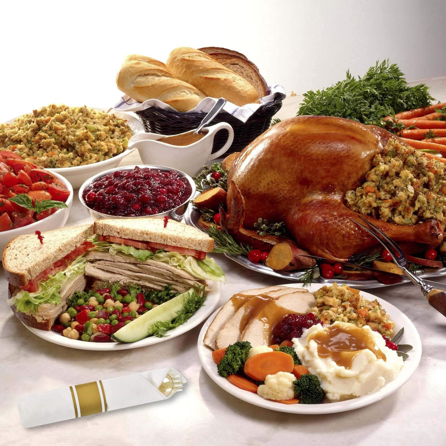 10 Pack Plastic Cutlery Set, Elegant Plastic Silverware Set, Reusable Flatware Set, Tableware Party Cutlery, Camping Cutlery Combo with Spoon Knife Fork Sets Wrapped in White Napkin (Gold) image number 2