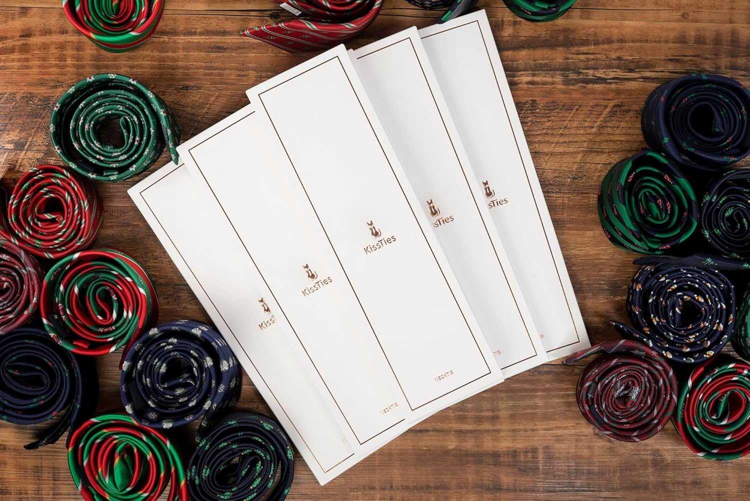 Kissties 63'' XL Ties for Men Extra Long Solid Satin Necktie + Gift Box - Gray - One Size image number 5