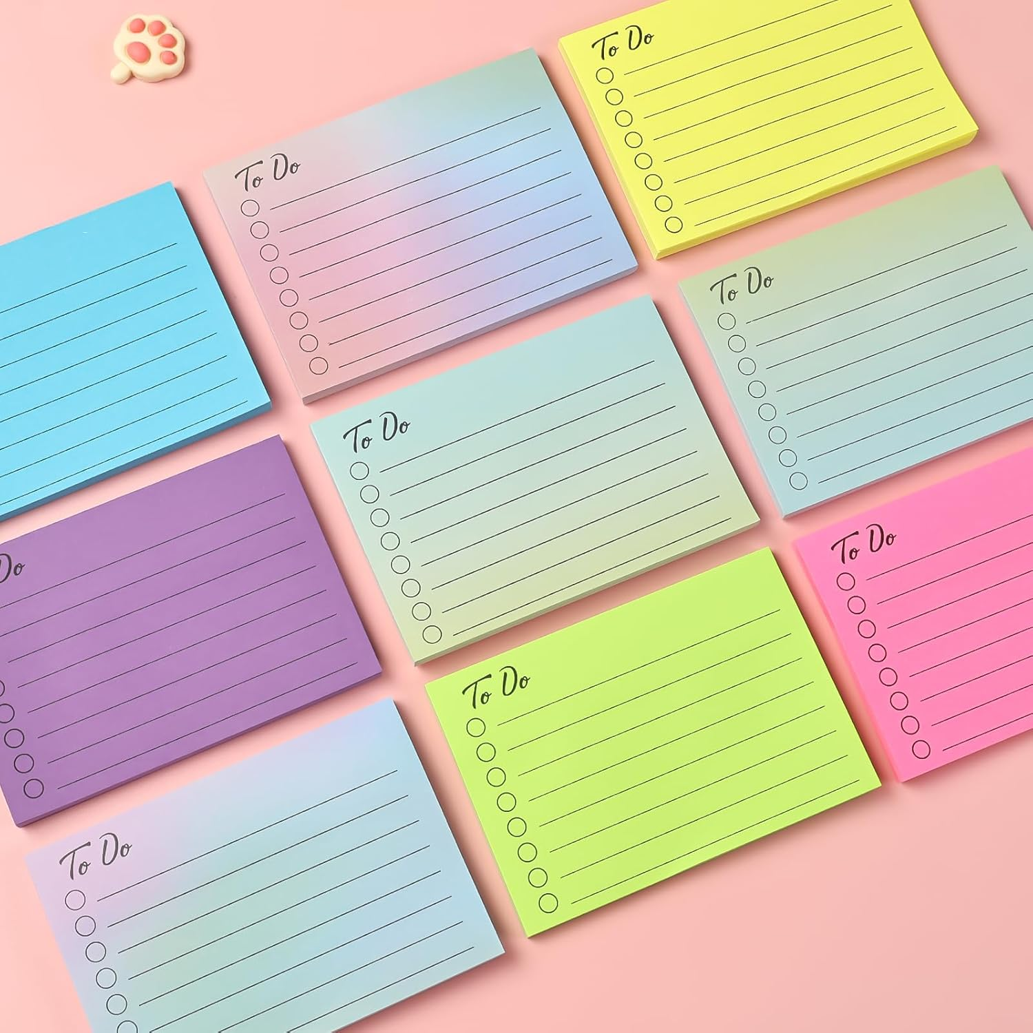 (4 Pack) Shesyuki Colorful Sticky Notes, 4 Packs of 200 Colorful Sticky Note, Flamboyant Beautiful Sticky Note for School Home Students Office image number 4