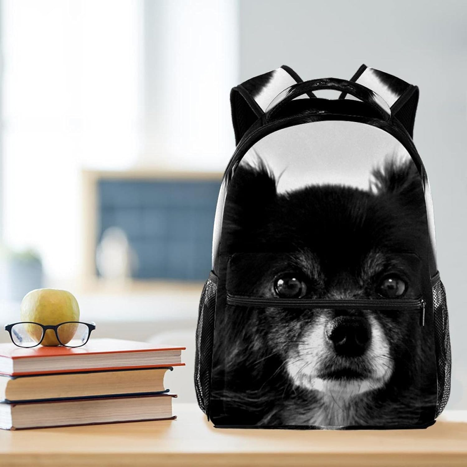 Chihuahua Backpack Students Shoulder Bags Travel Bag College School Tote Backpacks image number 4