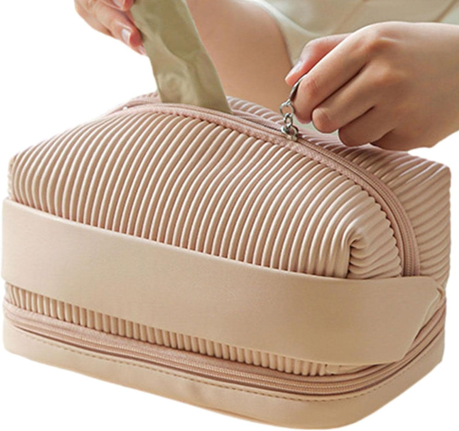 Toiletry Bag for Traveling,Water Resistant Makeup Organizer with Convenient Handle - Cute Travel Shaving Kit Toiletries Cosmetic Bags for Bathroom