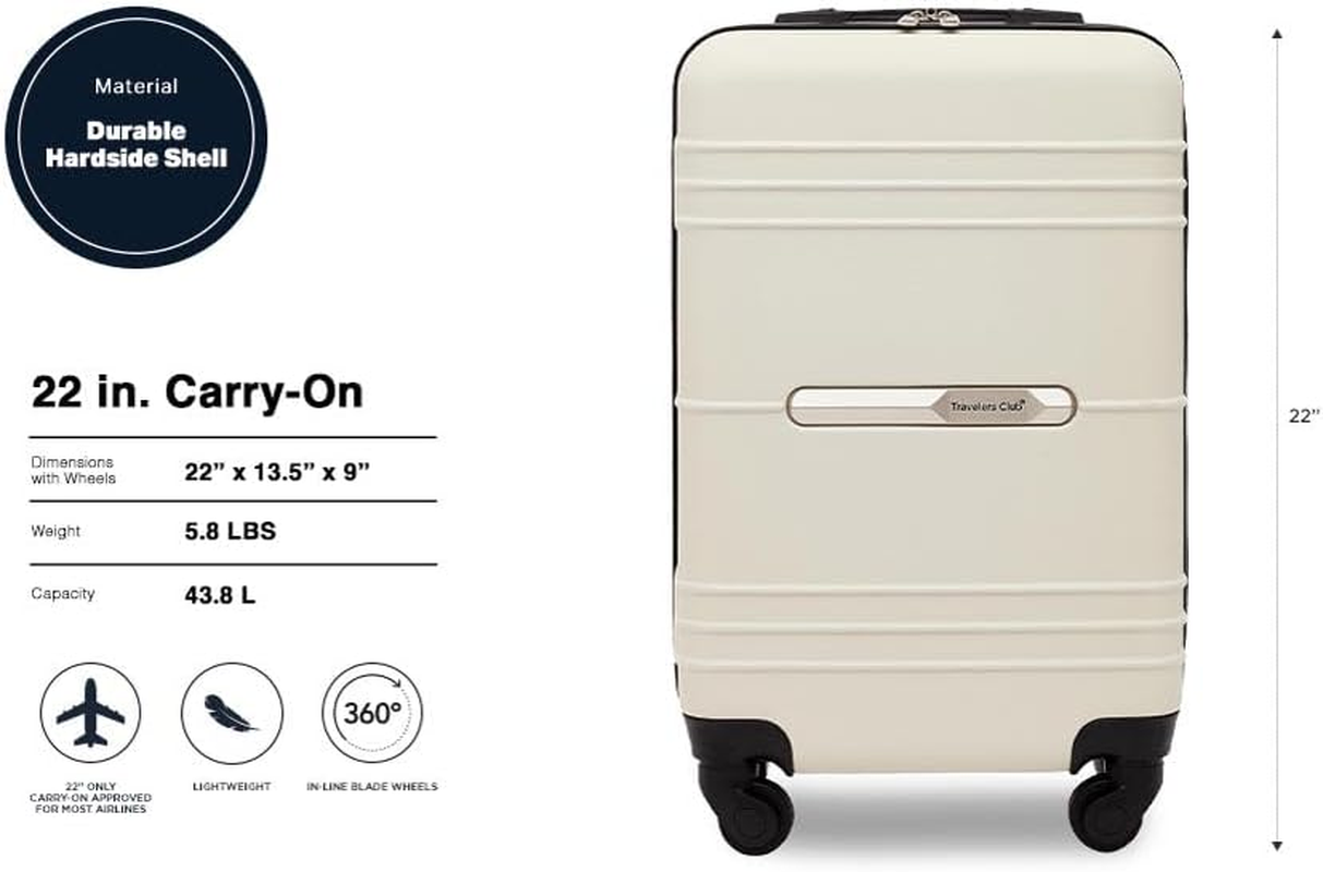 Travelers Club 20" Richmond Spinner Carry-On Luggage image number 6