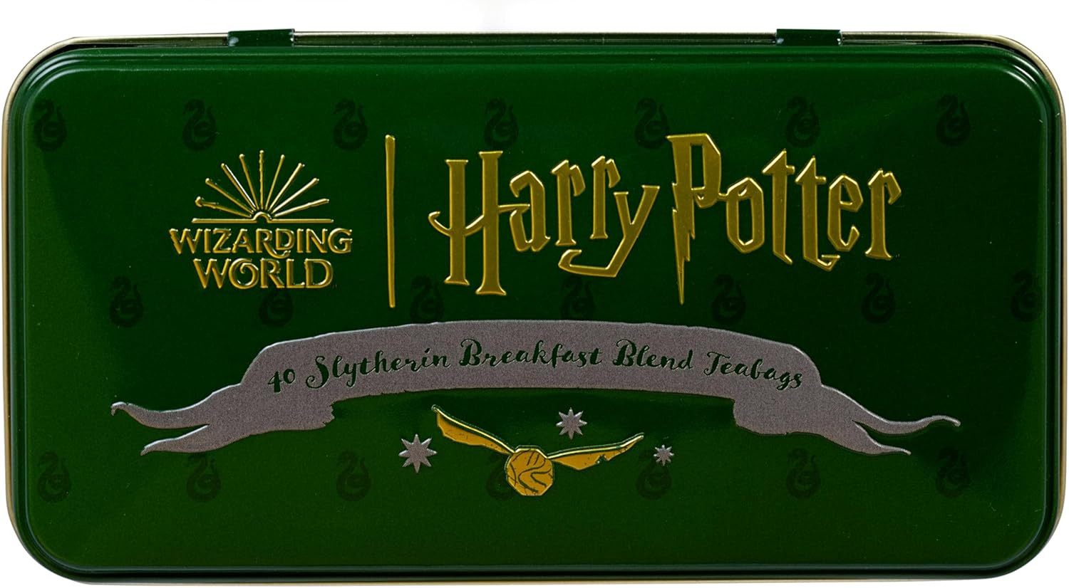 New English Teas Harry Potter Slytherin Crest Tea Tin with 40 English Breakfast Teabags image number 3
