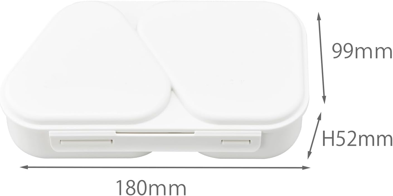 OSK LS-15 Rice Ball Case for Side Dishes, Red, 15.9 Fl Oz (450 Ml), Pressed Mold, Microwave Safe, Antibacterial, Cute, Stylish, Biomass, Eco Lunch, Lunch, Made in Japan