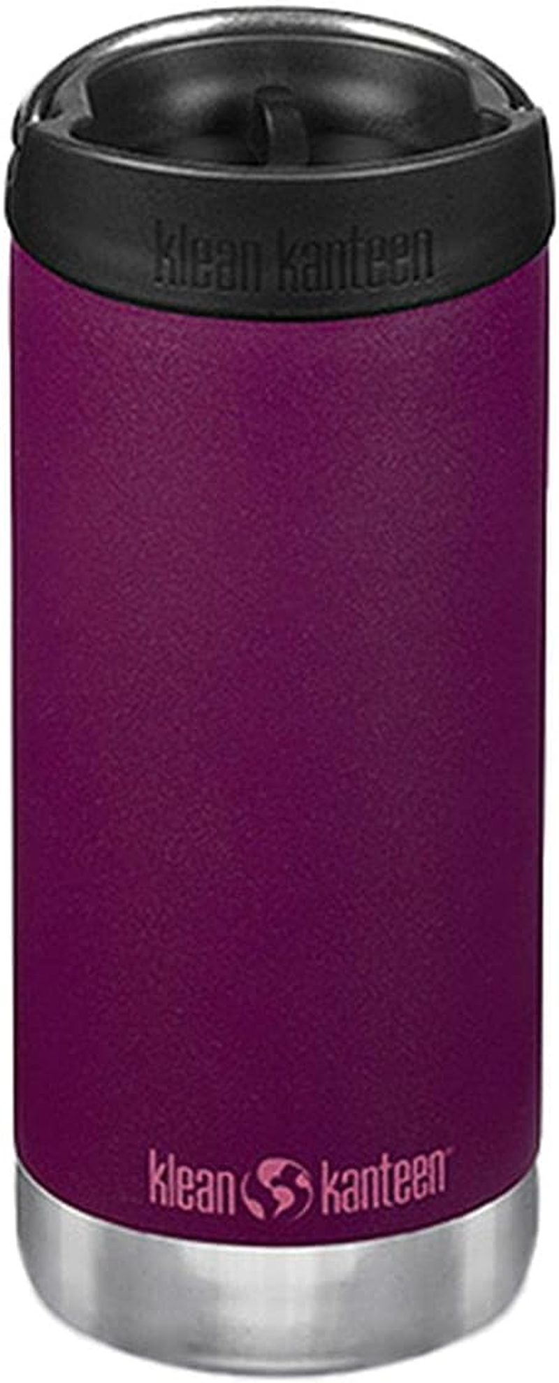 Klean Kanteen 1008341 Mug Bottle TK Wide Cafe Cap, Black, 12 Oz (355 Ml)