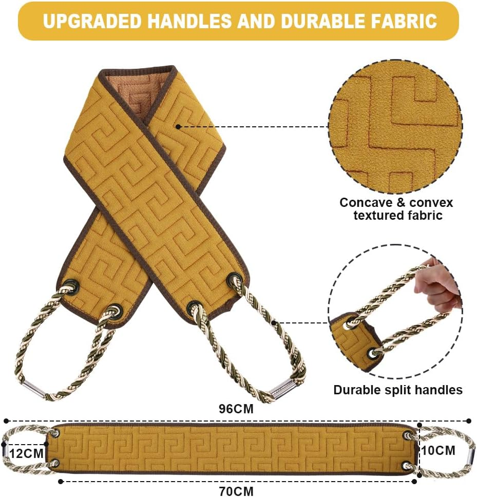 AYBUY Back Scrubber, Exfoliating Back Scrubber for Shower, Remove Dead Skin Body Scrub, Back Washing Aid for Ginger Yellow - Ginger Yellow image number 4