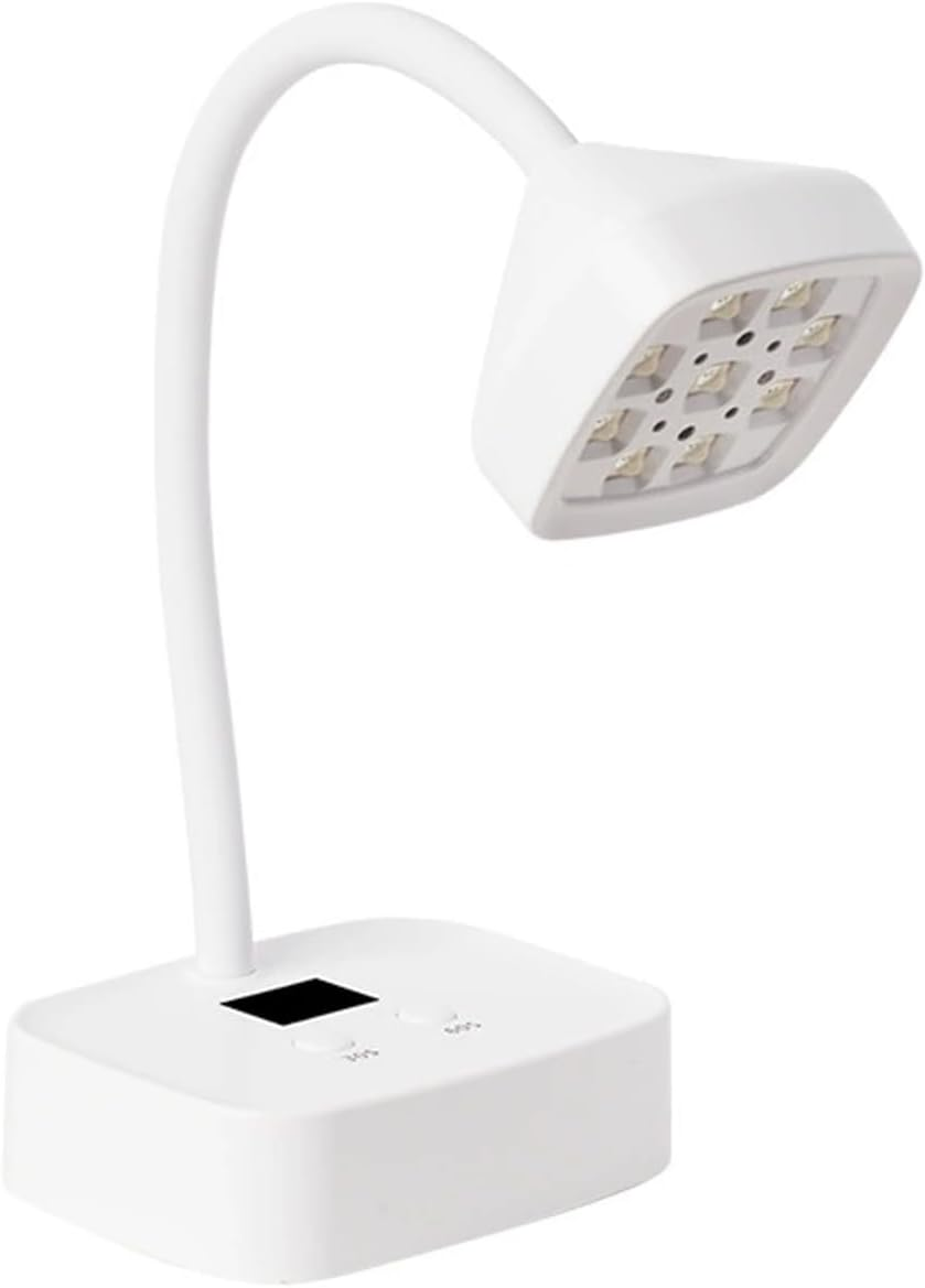 Corigly UV Nail Lamp: 27W U V Light for Gel Nails Polish, Gooseneck Portable USB-C Gel Nail Dryer U V Light with 2 Timers for Home Nail DIY Manicure