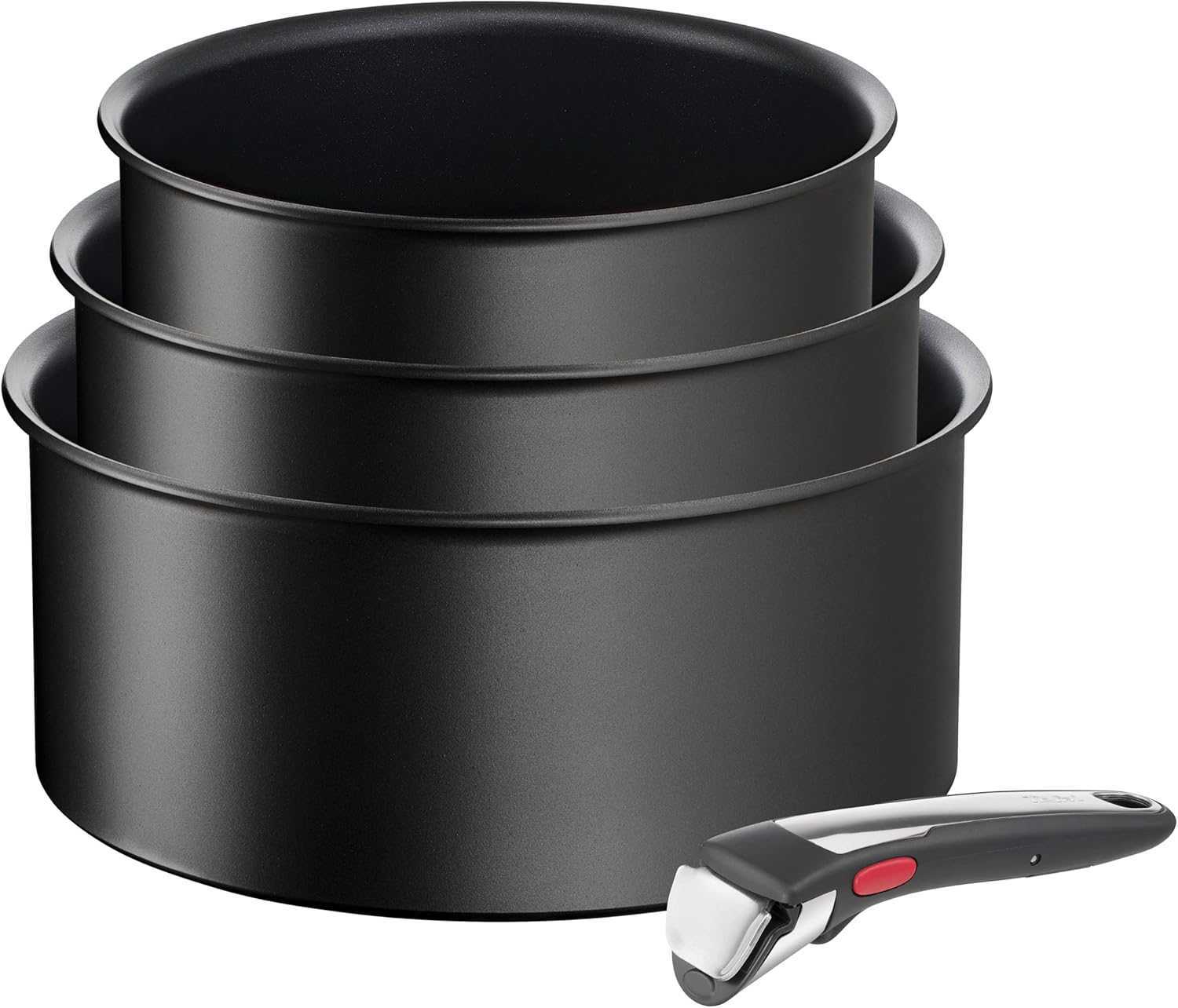 Tefal Ingenio Eco Resist on Cookware, 4P, Stackable, Induction, Easy Clean, Non-Stick Coating, Cooking Indicator, Healthy Cooking, L7679202 image number 2