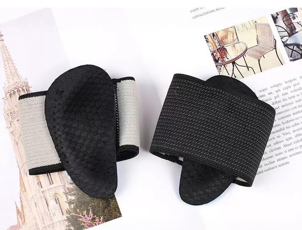 Orthopedic Arch Support Brace, Compression Foot Sleeve with Cushioned Pad, Adjustable Wrap for Plantar Fasciitis Relief(Black) image number 1