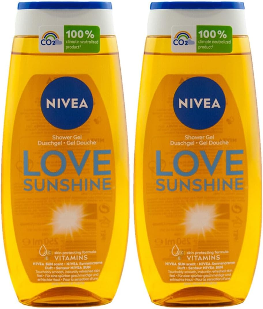 Nivea Shower Care, Original Scent Sun, Bottle, Welcome Sunshine, Pack of 2 (2 X 250 Ml) image number 1