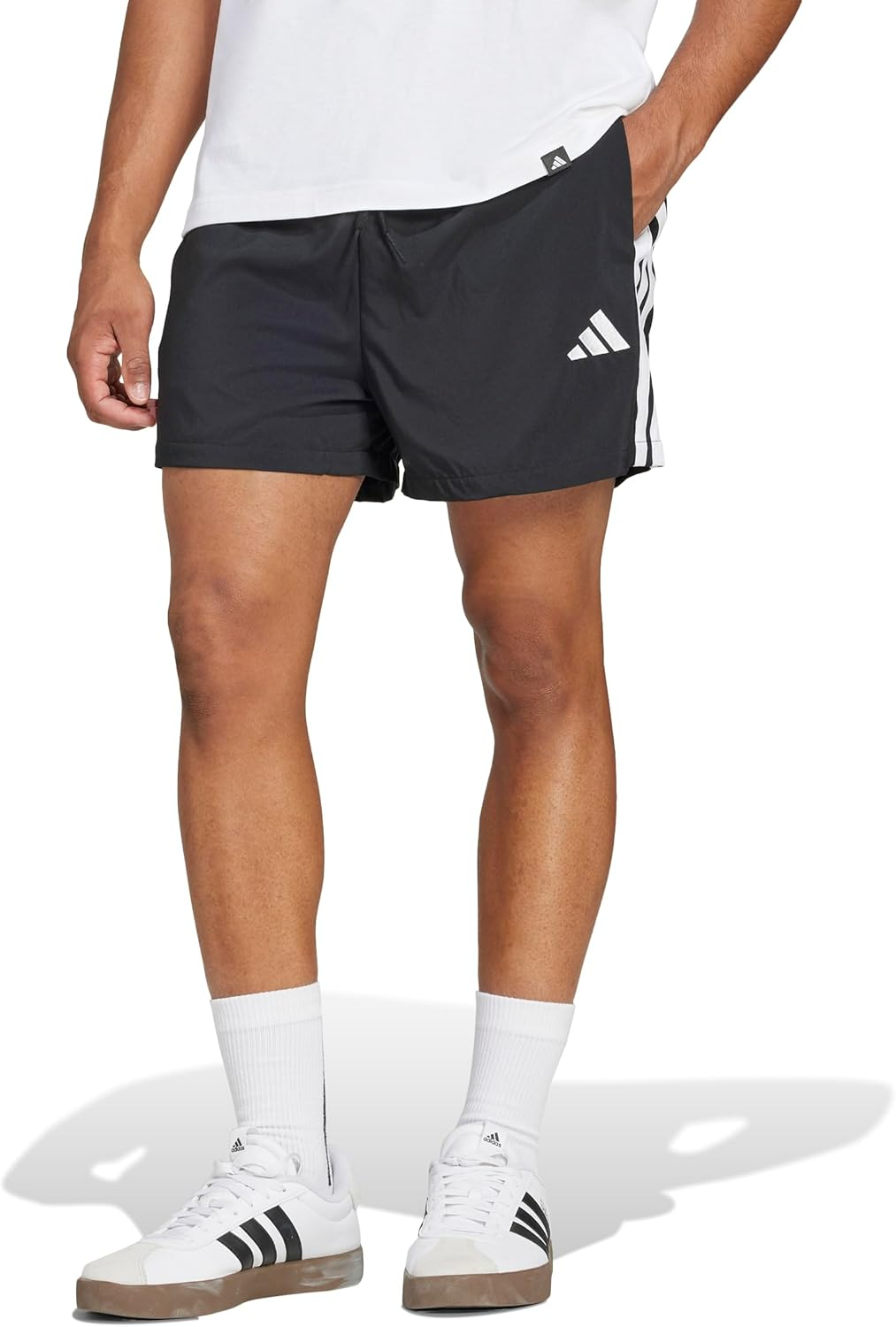 Adidas Men'S Essentials 3 Stripes Chelsea 5-Inch Shorts image number 3