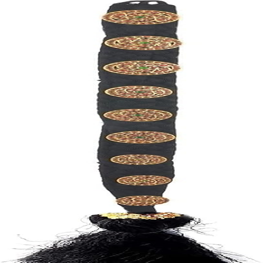 VAMA Girl'S Bridal False Hair Choti Jada Billalu Set Hair Ornaments Full Moon Temple Jewellery Ready Jada Billalu Bharatanatyam Kuchipudi Classical Dance Jewelry