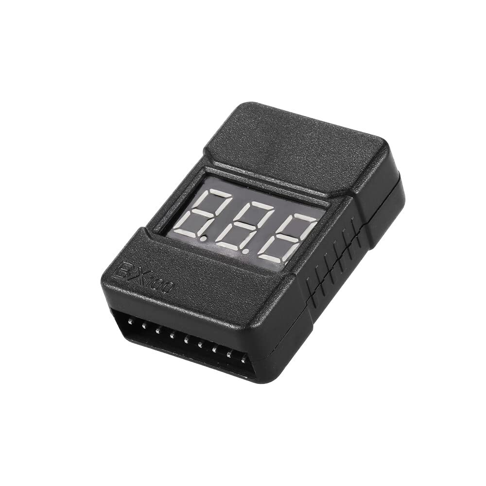 BX100 1-8S Lipo Battery Voltage Tester Low Voltage Buzzer Alarm with LED Indicator image number 5