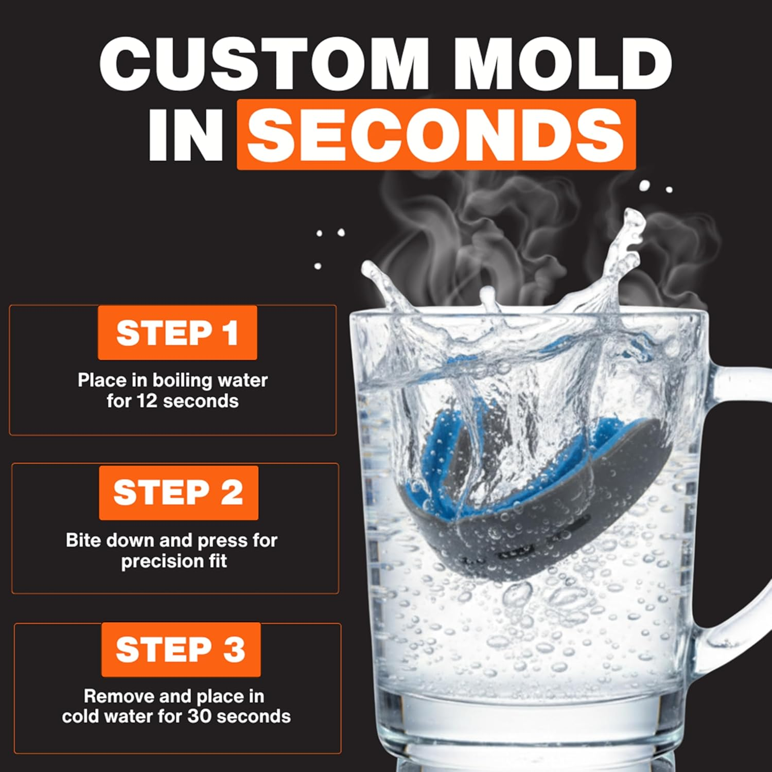 Shock Doctor Nano Double Mouthguard, Protects Upper and Lower Teeth, Youth & Adult Available image number 6