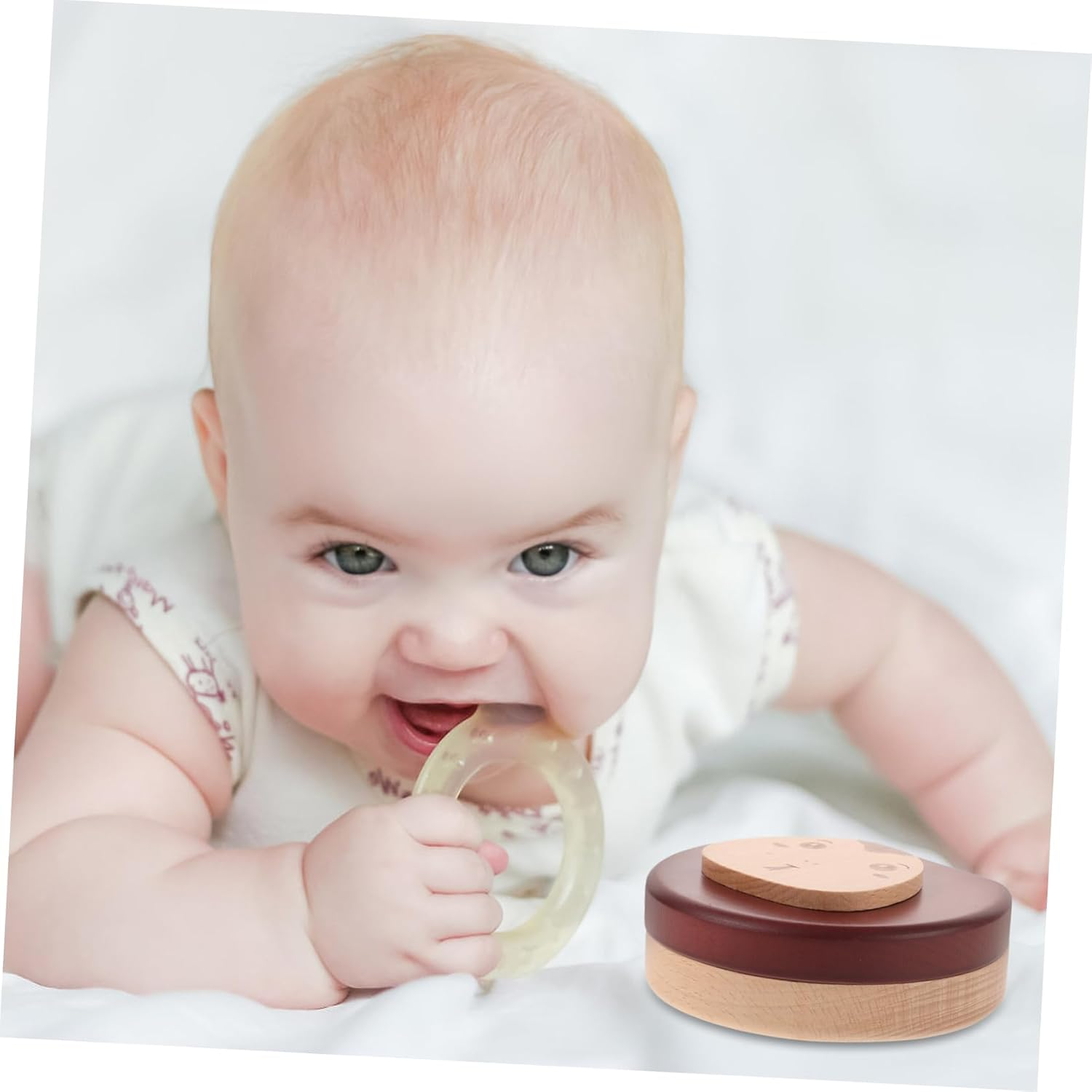 SUPVOX Teeth Keepsake Box Holder Wooden for First Haircut and Milk Teeth Preservation image number 3