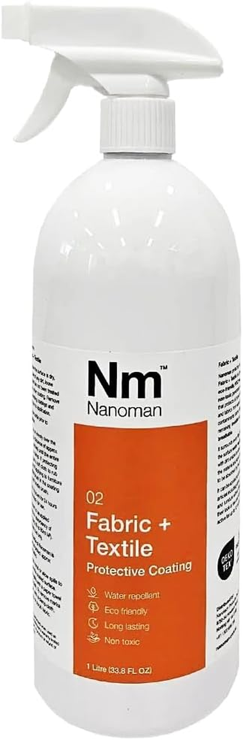 Water Repellent/Waterproof Spray for Fabric & Textiles. Latest Nanotech Formula. Eco Friendly. No PFAS or Alcohols. Stain & Liquid Protection Spray for Fabric Incl. Couches, Sofas Clothes & Rugs image number 2