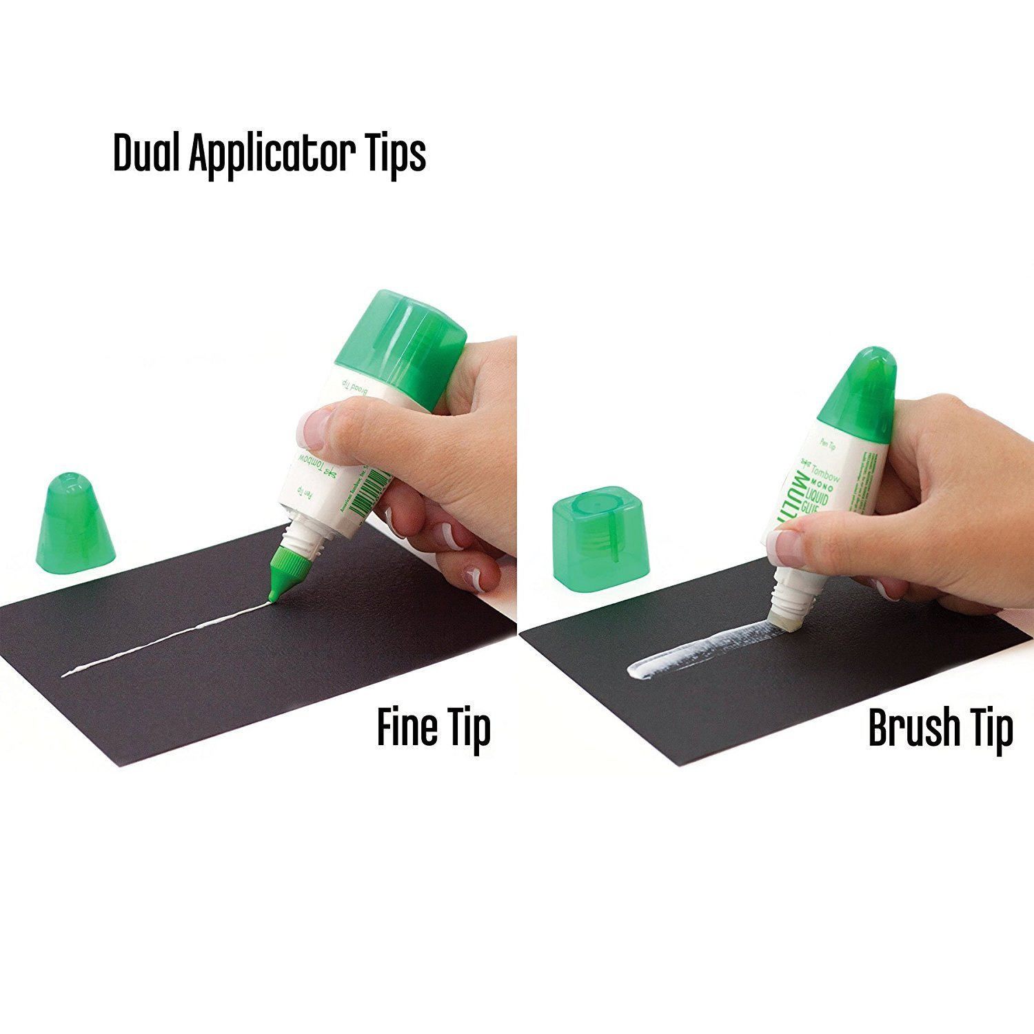 Tombow PT-MTC Liquid Adhesive Multi Talent with 2 Tips, 25 G Transparent image number 1